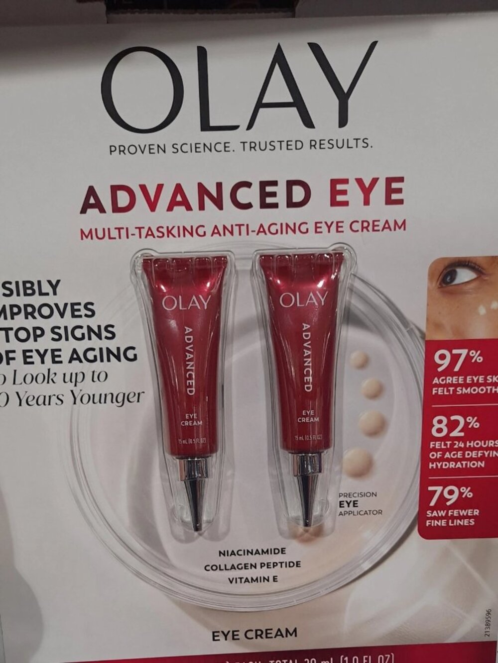 Olay Advanced Eye Cream, 0.51 fl oz, 2-pack Anti-Aging Tightening All Skin Types